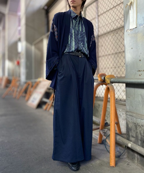 【セール】竹林プリントドルマン長袖シャツ（シャツ/ブラウス）｜AXES-X（アクシーズエックス）