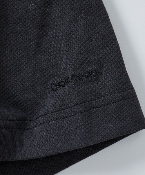 FREAK'S STORE（フリークスストア）の「限定展開 CHOW DOWN/チャウダウン ビッグシルエット ワンポイント刺繍 クルーネックTシャツ/ワイドシルエット（Tシャツ/カットソー・メンズ・グレイッシュベージュ/スミクロ/ネイビー/ブラック/アッシュグレー/ホワイト・LARGE/SMALL/MEDIUM）」の10枚目の写真