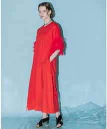 フリルスリーブワンピース