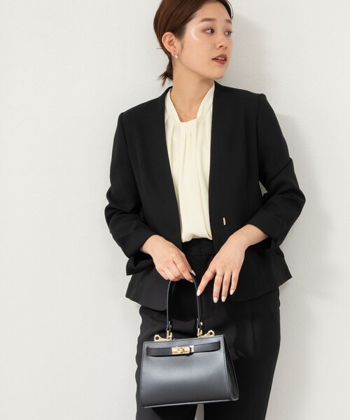 NOLLEY’S Sophi（ノーリーズソフィ）の「【AULENTTI/ オーレンティ】2way CLASSIC ショルダーバッグ（ショルダーバッグ・レディース・ブラック/キャメル・FREE）」の19枚目の写真