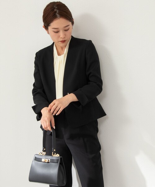 NOLLEY’S Sophi（ノーリーズソフィ）の「【AULENTTI/ オーレンティ】2way CLASSIC ショルダーバッグ（ショルダーバッグ・レディース・ブラック/キャメル・FREE）」の20枚目の写真