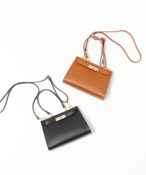 NOLLEY’S Sophi（ノーリーズソフィ）の「【AULENTTI/ オーレンティ】2way CLASSIC ショルダーバッグ（ショルダーバッグ・レディース・ブラック/キャメル・FREE）」の22枚目の写真
