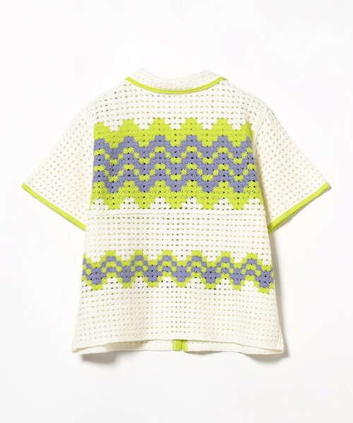 Ray BEAMS（レイビームス）の「Ray BEAMS / ウェーブ ボーダー ニット シャツ（ニット/セーター・レディース・オフホワイト/ブルー系その他2・ONE SIZE）」の15枚目の写真