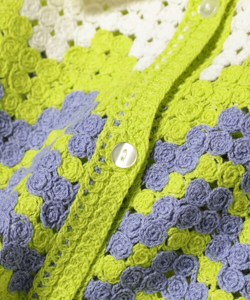 Ray BEAMS（レイビームス）の「Ray BEAMS / ウェーブ ボーダー ニット シャツ（ニット/セーター・レディース・オフホワイト/ブルー系その他2・ONE SIZE）」の16枚目の写真