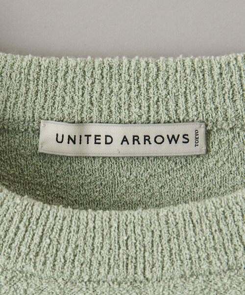 UNITED ARROWS（ユナイテッドアローズ）の「ブークレ ニット Tシャツ（ニット/セーター・メンズ・オフホワイト/ライラック/ブラック/ライム/ホワイト/ネイビー・S/L/XL/M）」の14枚目の写真