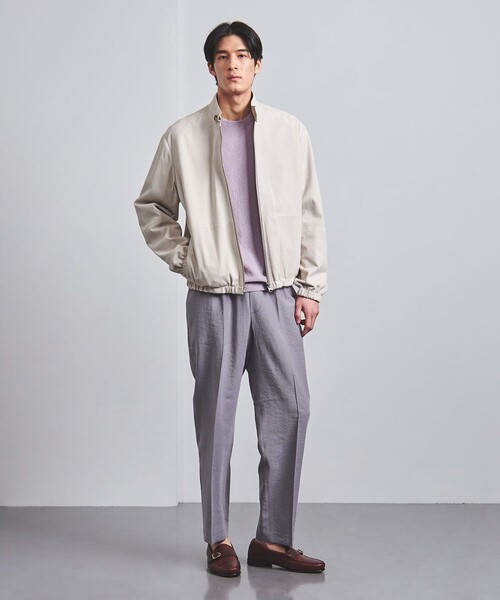 UNITED ARROWS（ユナイテッドアローズ）の「ブークレ ニット Tシャツ（ニット/セーター・メンズ・オフホワイト/ライラック/ブラック/ライム/ホワイト/ネイビー・S/L/XL/M）」の18枚目の写真