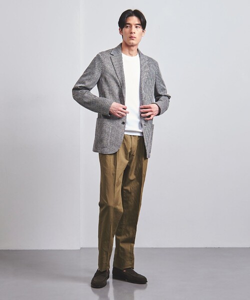 UNITED ARROWS（ユナイテッドアローズ）の「ブークレ ニット Tシャツ（ニット/セーター・メンズ・オフホワイト/ライラック/ブラック/ライム/ホワイト/ネイビー・S/L/XL/M）」の20枚目の写真