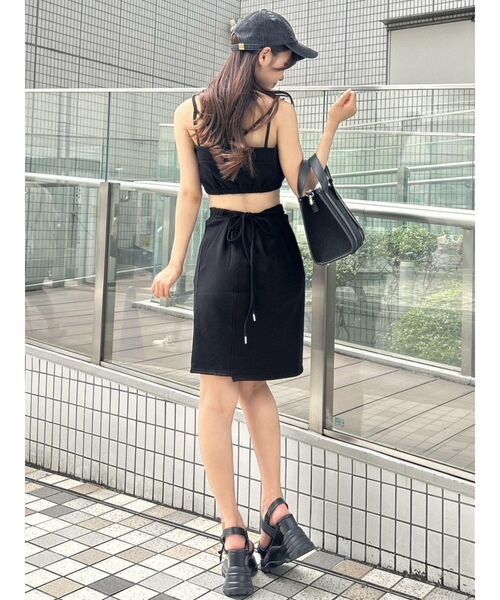 EATME（イートミー）の「ロゴベアTOP（セットアップ可能）（キャミソール・レディース・ブラック/ピンク/イエロー・FREE）」の7枚目の写真