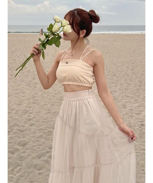 EATME（イートミー）の「ロゴベアTOP（セットアップ可能）（キャミソール・レディース・ブラック/ピンク/イエロー・FREE）」の15枚目の写真