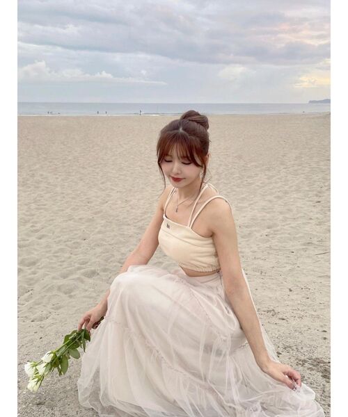 EATME（イートミー）の「ロゴベアTOP（セットアップ可能）（キャミソール・レディース・ブラック/ピンク/イエロー・FREE）」の17枚目の写真