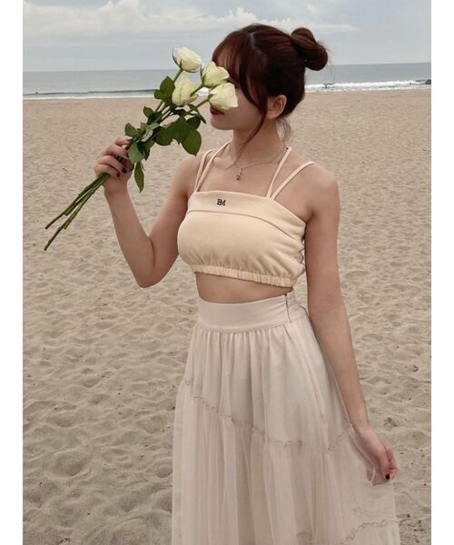 EATME（イートミー）の「ロゴベアTOP（セットアップ可能）（キャミソール・レディース・ブラック/ピンク/イエロー・FREE）」の19枚目の写真