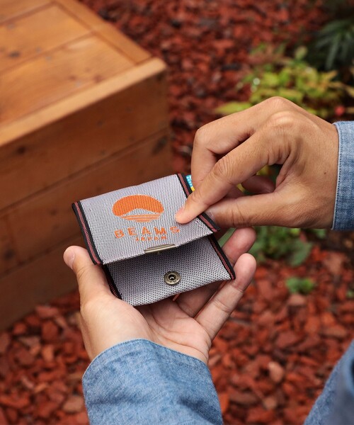 BEAMS JAPAN(ビームス ジャパン)の「高田織物 / 別注 畳べり ロゴ カード & コイン ウォレット(コインケース・メンズ・ネイビー/インディゴブルー/オレンジ・ONE SIZE)」の18枚目の写真
