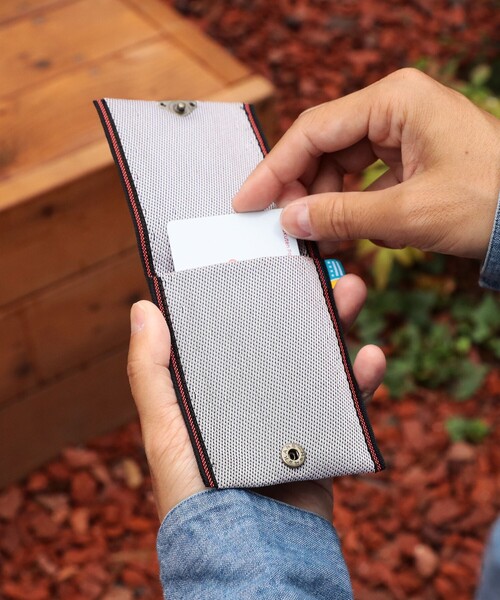 BEAMS JAPAN(ビームス ジャパン)の「高田織物 / 別注 畳べり ロゴ カード & コイン ウォレット(コインケース・メンズ・ネイビー/インディゴブルー/オレンジ・ONE SIZE)」の19枚目の写真