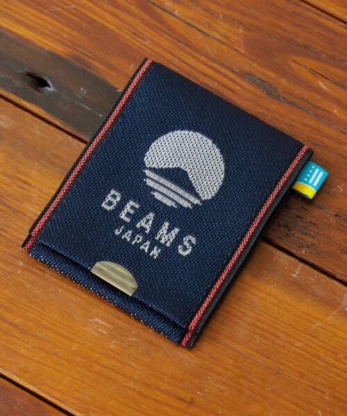 BEAMS JAPAN(ビームス ジャパン)の「高田織物 / 別注 畳べり ロゴ カード & コイン ウォレット(コインケース・メンズ・ネイビー/インディゴブルー/オレンジ・ONE SIZE)」の21枚目の写真