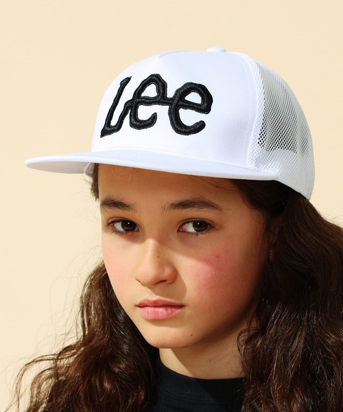 Lee（リー）の「Lee/リー【KIDS・大人】メッシュキャップ Lee立体ロゴ（キャップ・キッズ・レッド/ブラック/ホワイト・MEDIUM/SMALL）」の8枚目の写真