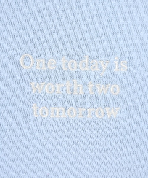 Honeys（ハニーズ）の「ハーフジップゆるトップス（Tシャツ/カットソー・レディース・アイボリー/ブラック/サックスブルー/杢グレー・SS/S/M/L/LL）」の8枚目の写真