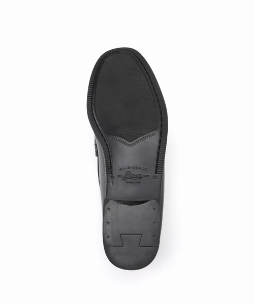 G.H.BASS（ジーエイチバス）の「G.H.BASS × JOURNAL STANDARD /  別注 LARSON MOC - RUBBER SOLE（ローファー・メンズ・ブラック・70/75/80/85/90/95/100/105）」の2枚目の写真