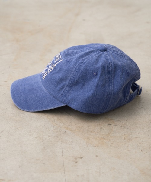 WHIMSIC（ウィムジック）の「【UNISEX】ピグメントロゴキャップ（キャップ・メンズ・グレー/チャコールグレー/ブルー/ブラック/ダークグレー/ベージュ/ネイビー・FREE）」の17枚目の写真