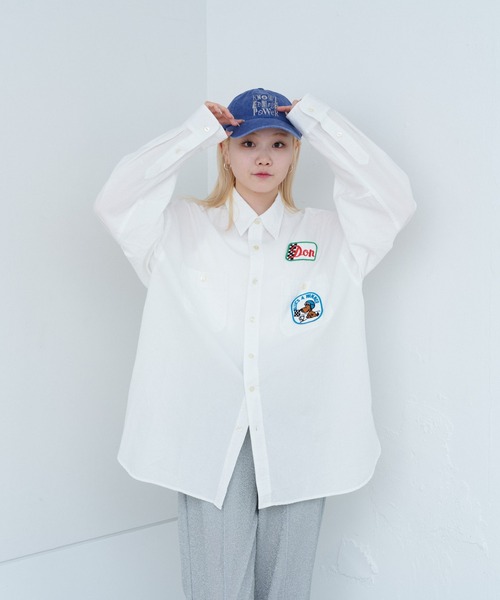 WHIMSIC（ウィムジック）の「【UNISEX】ピグメントロゴキャップ（キャップ・メンズ・グレー/チャコールグレー/ブルー/ブラック/ダークグレー/ベージュ/ネイビー・FREE）」の19枚目の写真