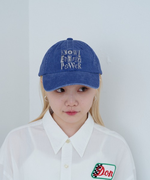 WHIMSIC（ウィムジック）の「【UNISEX】ピグメントロゴキャップ（キャップ・メンズ・グレー/チャコールグレー/ブルー/ブラック/ダークグレー/ベージュ/ネイビー・FREE）」の22枚目の写真