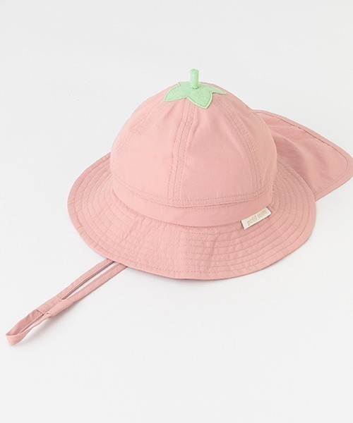 petit main（プティマイン）の「フルーツバケットハット（ハット・キッズ・ライトピンク/レッド/イエロー・46cm/48cm）」の3枚目の写真