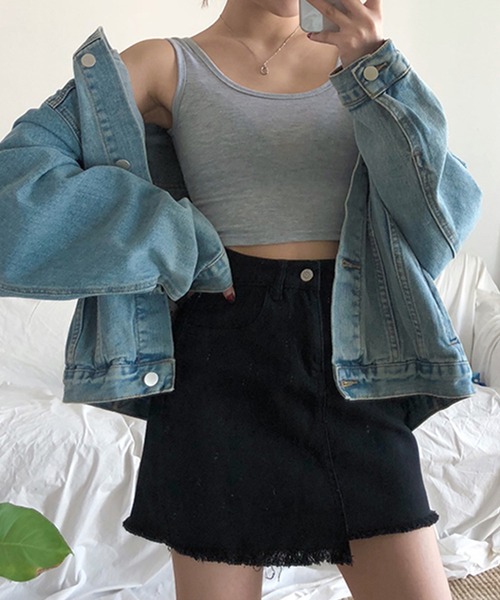 IRADOWL(アイラドール)の「ショート丈タンクトップ(タンクトップ・レディース・ブラック/グレー/ホワイト・FREE)」の9枚目の写真