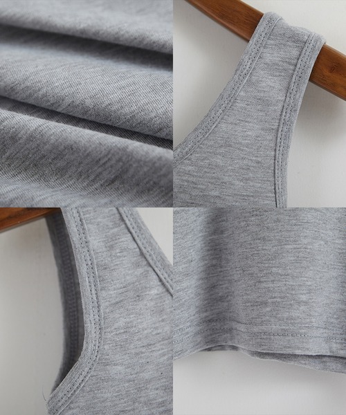 IRADOWL(アイラドール)の「ショート丈タンクトップ(タンクトップ・レディース・ブラック/グレー/ホワイト・FREE)」の14枚目の写真