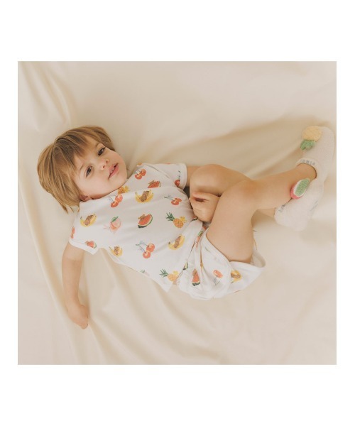 gelato pique（ジェラートピケ）の「【接触冷感】【BABY】フルーツアニマル柄Tシャツ（Tシャツ/カットソー・キッズ・オフホワイト・70/80）」の13枚目の写真