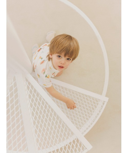 gelato pique（ジェラートピケ）の「【接触冷感】【BABY】フルーツアニマル柄Tシャツ（Tシャツ/カットソー・キッズ・オフホワイト・70/80）」の14枚目の写真