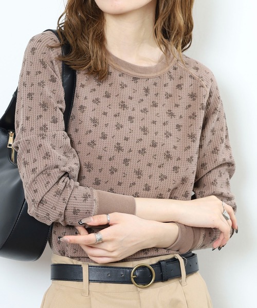 JEMORGAN(ジェーイーモーガン)の「JEMORGAN ワッフルオーバーダイロンT(パック入り)(Tシャツ/カットソー・レディース・オレンジ/イエロー/グリーン/グレー/ブルー/ブラウン/ピンク・F)」の1枚目の写真