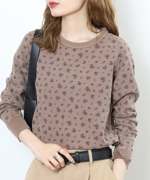 JEMORGAN(ジェーイーモーガン)の「JEMORGAN ワッフルオーバーダイロンT(パック入り)(Tシャツ/カットソー・レディース・オレンジ/イエロー/グリーン/グレー/ブルー/ブラウン/ピンク・F)」の18枚目の写真