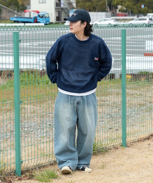 kutir(クティール)の「アソートメッシュプルオーバー(ニット/セーター・メンズ・ブラック/ネイビー/ブラック系・MEDIUM/LARGE)」の22枚目の写真