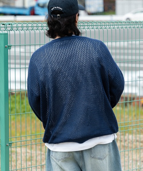 kutir(クティール)の「アソートメッシュプルオーバー(ニット/セーター・メンズ・ブラック/ネイビー/ブラック系・MEDIUM/LARGE)」の20枚目の写真