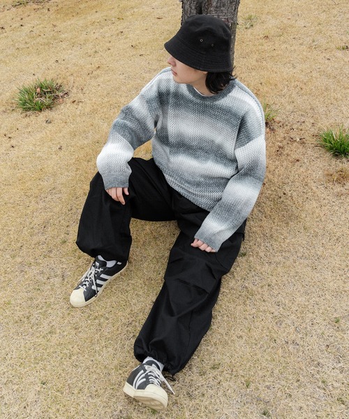 kutir(クティール)の「アソートメッシュプルオーバー(ニット/セーター・メンズ・ブラック/ネイビー/ブラック系・MEDIUM/LARGE)」の5枚目の写真