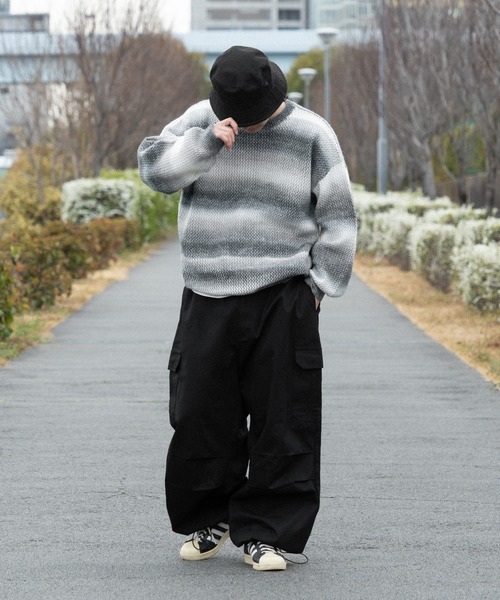 kutir(クティール)の「アソートメッシュプルオーバー(ニット/セーター・メンズ・ブラック/ネイビー/ブラック系・MEDIUM/LARGE)」の11枚目の写真