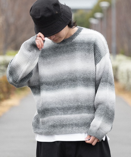 kutir(クティール)の「アソートメッシュプルオーバー(ニット/セーター・メンズ・ブラック/ネイビー/ブラック系・MEDIUM/LARGE)」の16枚目の写真