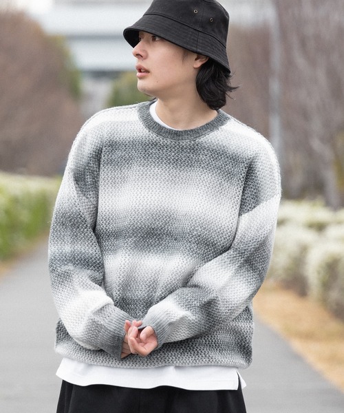 kutir(クティール)の「アソートメッシュプルオーバー(ニット/セーター・メンズ・ブラック/ネイビー/ブラック系・MEDIUM/LARGE)」の17枚目の写真