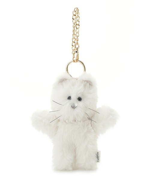 FURFUR（ファーファー）の「キャットマスコットチャーム（チャーム・レディース・サックスブルー/チャコールグレー/ホワイト/ピンク/グリーン・FREE）」の2枚目の写真