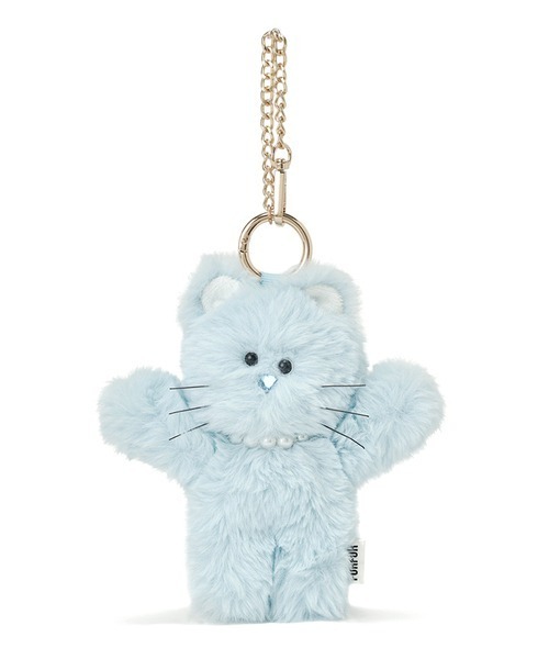 FURFUR（ファーファー）の「キャットマスコットチャーム（チャーム・レディース・サックスブルー/チャコールグレー/ホワイト/ピンク/グリーン・FREE）」の4枚目の写真