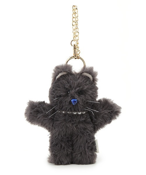 FURFUR（ファーファー）の「キャットマスコットチャーム（チャーム・レディース・サックスブルー/チャコールグレー/ホワイト/ピンク/グリーン・FREE）」の3枚目の写真
