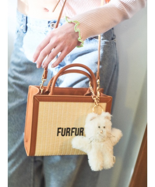 FURFUR（ファーファー）の「キャットマスコットチャーム（チャーム・レディース・サックスブルー/チャコールグレー/ホワイト/ピンク/グリーン・FREE）」の9枚目の写真