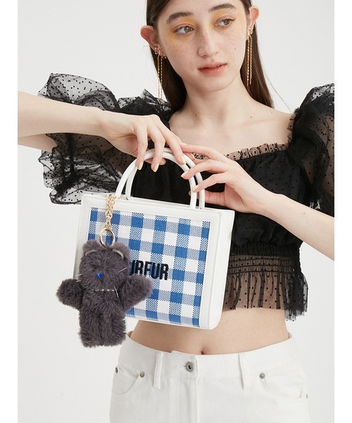 FURFUR（ファーファー）の「キャットマスコットチャーム（チャーム・レディース・サックスブルー/チャコールグレー/ホワイト/ピンク/グリーン・FREE）」の20枚目の写真