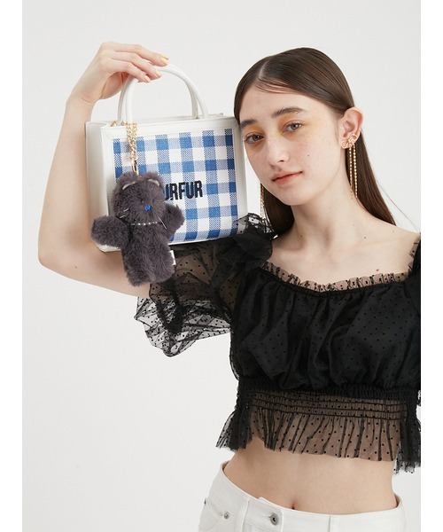 FURFUR（ファーファー）の「キャットマスコットチャーム（チャーム・レディース・サックスブルー/チャコールグレー/ホワイト/ピンク/グリーン・FREE）」の21枚目の写真