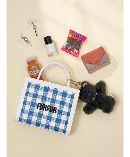 FURFUR（ファーファー）の「キャットマスコットチャーム（チャーム・レディース・サックスブルー/チャコールグレー/ホワイト/ピンク/グリーン・FREE）」の7枚目の写真