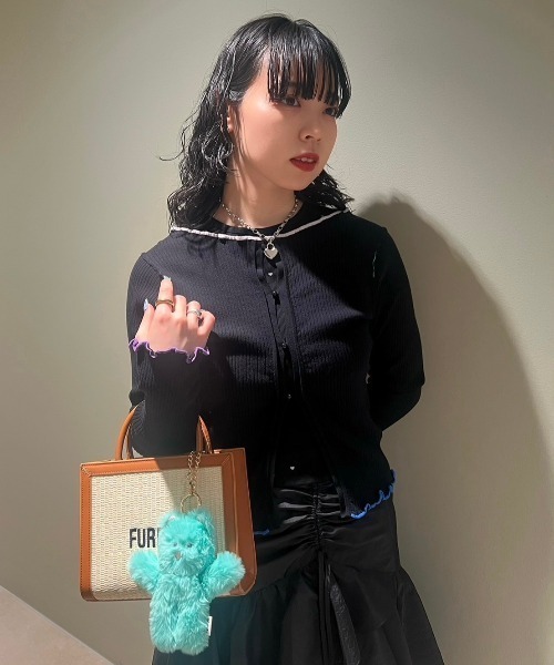 FURFUR（ファーファー）の「キャットマスコットチャーム（チャーム・レディース・サックスブルー/チャコールグレー/ホワイト/ピンク/グリーン・FREE）」の14枚目の写真