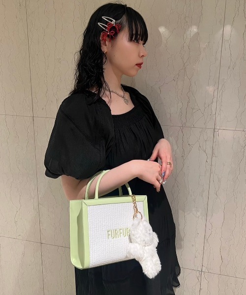 FURFUR（ファーファー）の「キャットマスコットチャーム（チャーム・レディース・サックスブルー/チャコールグレー/ホワイト/ピンク/グリーン・FREE）」の18枚目の写真