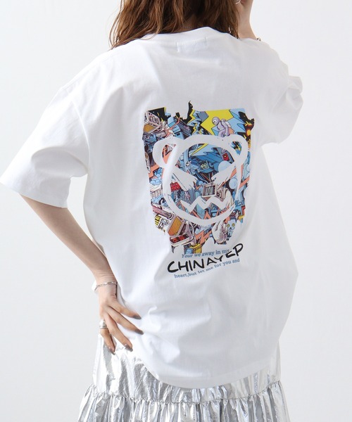 FUNALIVE(ファンアライブ)の「ヘビーウエイトストリートファッションモチーフプリントTシャツ(Tシャツ/カットソー・メンズ・ホワイト系その他3/ブラック系その他4/ブラック/ブラック系その他2/クリーム/ホワイト系その他2/ブラック系その他3/ホワイト系その他4/ブラック系その他5/ホワイト系その他5・M/L)」の20枚目の写真