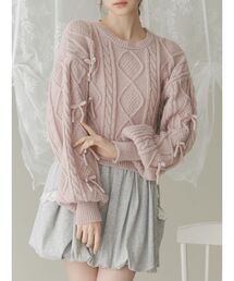 merry jenny | リボンたくさんニットプルオーバー(ニット/セーター)