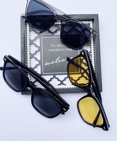 Port（ポート）の「ウェリントンタイプ サングラス（サングラス・メンズ・ブラック/グレー/イエロー/ホワイト・FREE）」の19枚目の写真