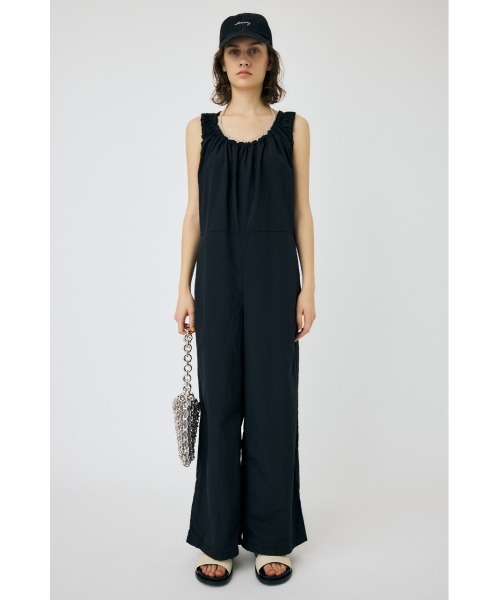 MOUSSY（マウジー）の「GATHERED V NECK LIGHT オールインワン（つなぎ/オールインワン・レディース・ブルー/ホワイト/ブラック・2/1）」の6枚目の写真